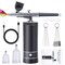 rhinowisdom Upgraded Airbrush Kit with Air Compressor, Portable Cordless Auto Airbrush Gun Kit, Rechargeable Handheld Airbrush Set for Makeup, Nail Art, Model Coloring,Cake Decor, Tattoo